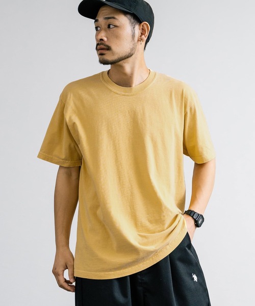 comfort colors(コンフォートカラーズ)の「COMFORT COLORS コンフォートカラーズ ルーズシルエットガーメントダイ半袖Tシャツ(Tシャツ/カットソー・メンズ・ブルー/グレー/バイオレット/ライトパープル/マスタード/チャコール/ピンク/ホワイト・L/XL/M)」の2枚目の写真