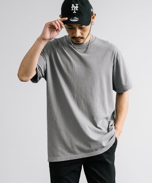 comfort colors(コンフォートカラーズ)の「COMFORT COLORS コンフォートカラーズ ルーズシルエットガーメントダイ半袖Tシャツ(Tシャツ/カットソー・メンズ・ブルー/グレー/バイオレット/ライトパープル/マスタード/チャコール/ピンク/ホワイト・L/XL/M)」の13枚目の写真