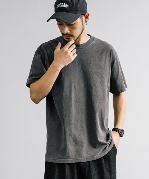 comfort colors(コンフォートカラーズ)の「COMFORT COLORS コンフォートカラーズ ルーズシルエットガーメントダイ半袖Tシャツ(Tシャツ/カットソー・メンズ・ブルー/グレー/バイオレット/ライトパープル/マスタード/チャコール/ピンク/ホワイト・L/XL/M)」の15枚目の写真