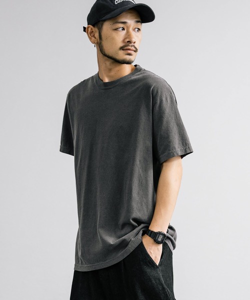 comfort colors(コンフォートカラーズ)の「COMFORT COLORS コンフォートカラーズ ルーズシルエットガーメントダイ半袖Tシャツ(Tシャツ/カットソー・メンズ・ブルー/グレー/バイオレット/ライトパープル/マスタード/チャコール/ピンク/ホワイト・L/XL/M)」の16枚目の写真