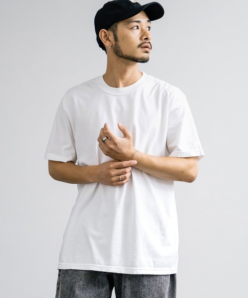 comfort colors(コンフォートカラーズ)の「COMFORT COLORS コンフォートカラーズ ルーズシルエットガーメントダイ半袖Tシャツ(Tシャツ/カットソー・メンズ・ブルー/グレー/バイオレット/ライトパープル/マスタード/チャコール/ピンク/ホワイト・L/XL/M)」の9枚目の写真