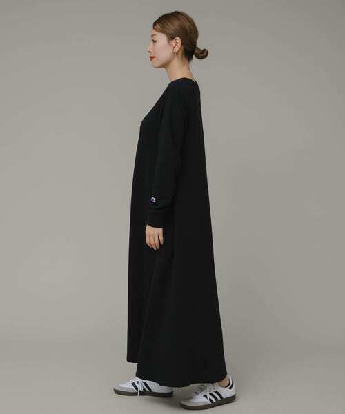 Champion（チャンピオン）の「『別注』『Sサイズあり』Champion×Sonny Label　裏毛スウェットテントワンピース（ワンピース・レディース・ブラック/スミクロ/ネイビー・SMALL/FREE）」の17枚目の写真