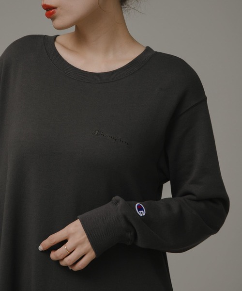 Champion（チャンピオン）の「『別注』『Sサイズあり』Champion×Sonny Label　裏毛スウェットテントワンピース（ワンピース・レディース・ブラック/スミクロ/ネイビー・SMALL/FREE）」の15枚目の写真