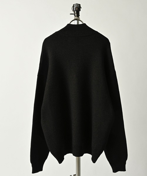 many men many mind(メニーメンメニーマインド)の「many men many mind /ウォッシャブルニットハーフZIP(ニット/セーター・メンズ・ネイビー/グレー/ブラック/アイボリー/ブラック系その他/ブラウン/ホワイト系その他・MEDIUM/LARGE/X-LARGE)」の9枚目の写真