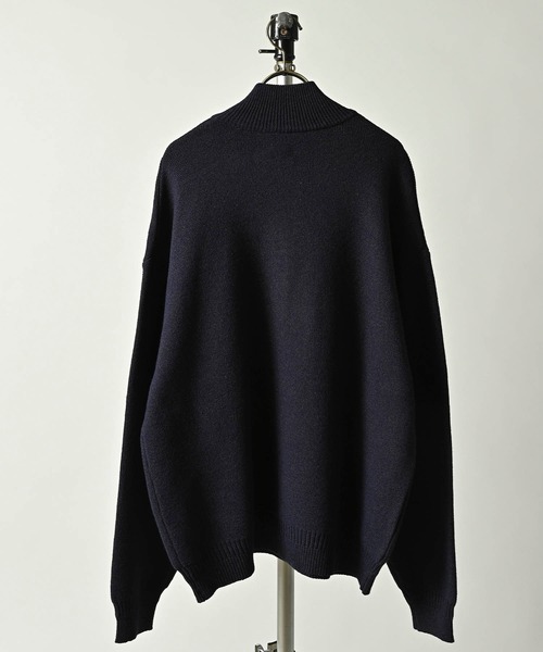 many men many mind(メニーメンメニーマインド)の「many men many mind /ウォッシャブルニットハーフZIP(ニット/セーター・メンズ・ネイビー/グレー/ブラック/アイボリー/ブラック系その他/ブラウン/ホワイト系その他・MEDIUM/LARGE/X-LARGE)」の11枚目の写真