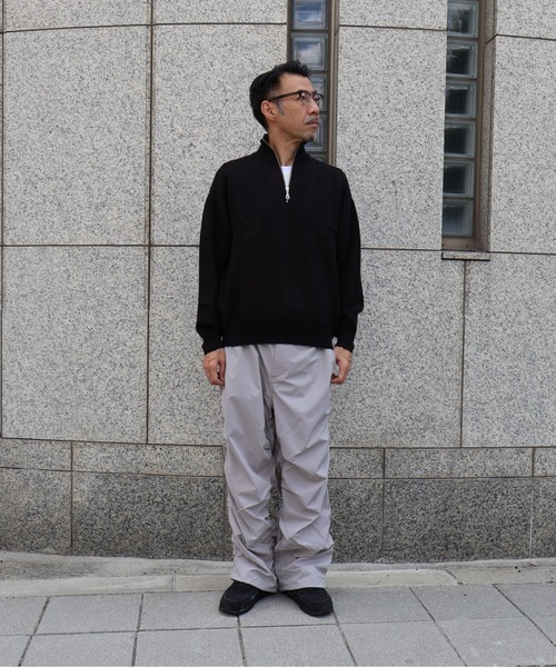 many men many mind(メニーメンメニーマインド)の「many men many mind /ウォッシャブルニットハーフZIP(ニット/セーター・メンズ・ネイビー/グレー/ブラック/アイボリー/ブラック系その他/ブラウン/ホワイト系その他・MEDIUM/LARGE/X-LARGE)」の15枚目の写真