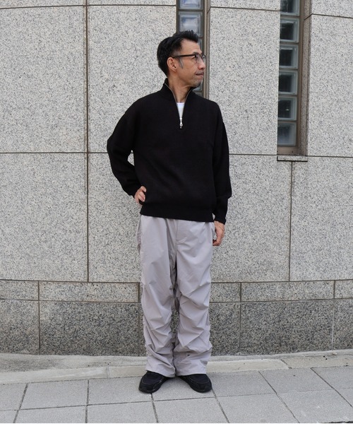 many men many mind(メニーメンメニーマインド)の「many men many mind /ウォッシャブルニットハーフZIP(ニット/セーター・メンズ・ネイビー/グレー/ブラック/アイボリー/ブラック系その他/ブラウン/ホワイト系その他・MEDIUM/LARGE/X-LARGE)」の16枚目の写真