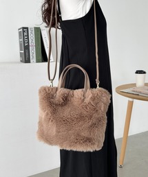 2WAYフェイクファーショルダーバッグ