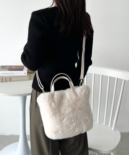 セール】2WAYフェイクファーショルダーバッグ（ショルダーバッグ