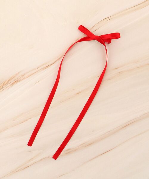 MAJESTIC LEGON（マジェスティックレゴン）の「アンニュイリボンヘアピンセット（ヘアピン・レディース・レッド/グレー/ブラック・FREE）」の14枚目の写真