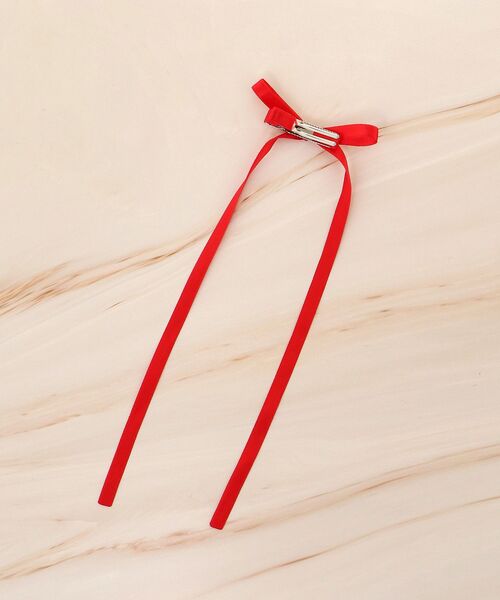MAJESTIC LEGON（マジェスティックレゴン）の「アンニュイリボンヘアピンセット（ヘアピン・レディース・レッド/グレー/ブラック・FREE）」の15枚目の写真