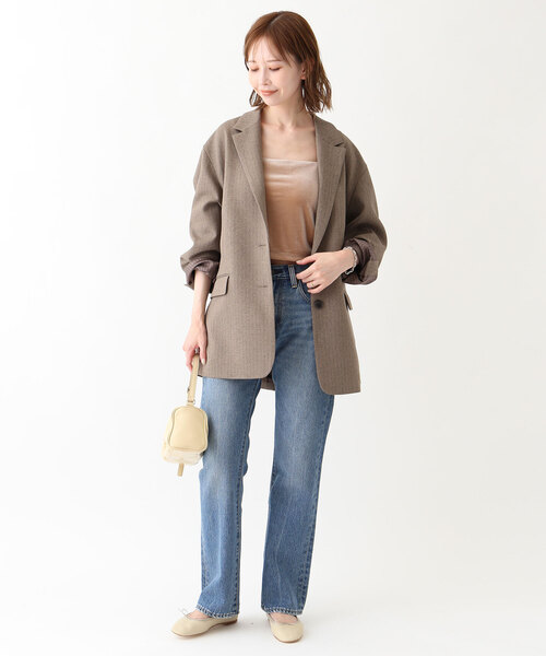 SLOBE IENA(スローブイエナ)の「STAND OIL/スタンドオイル Pleats Bag(ショルダーバッグ・レディース・アイボリー/ブラック・FREE)」の3枚目の写真