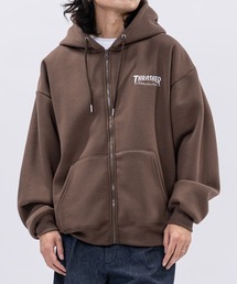 Meravel パーカー ブラウン Meravel パーカー ブラウン パーカー（ブラウン/茶色系・ブランドロゴ