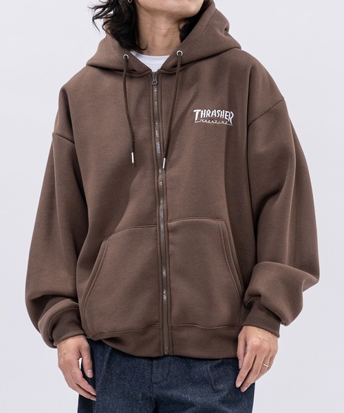 LABRINS shuryフルジップパーカー　ブラウン LABRINS shuryフルジップパーカー ブラウン