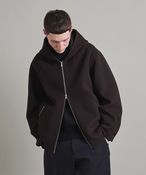 フーディ ジップ リバー LOEFF t*n様 ブラック MEN'S（ブルゾン フーディ ジップ LOEFF（ロエフ）の「＜LOEFF＞リバー カシミヤ 1 ジャケット・アウター