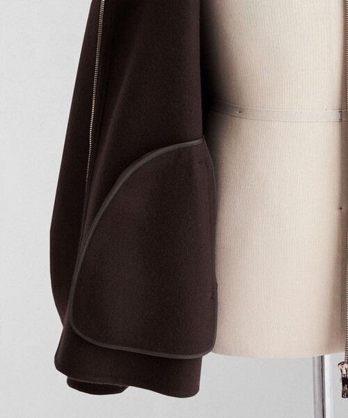 LOEFF（ロエフ）の「＜LOEFF＞リバー ジップ フーディ MEN'S（ブルゾン・メンズ・ブラック/ダークブラウン・1/2）」の19枚目の写真