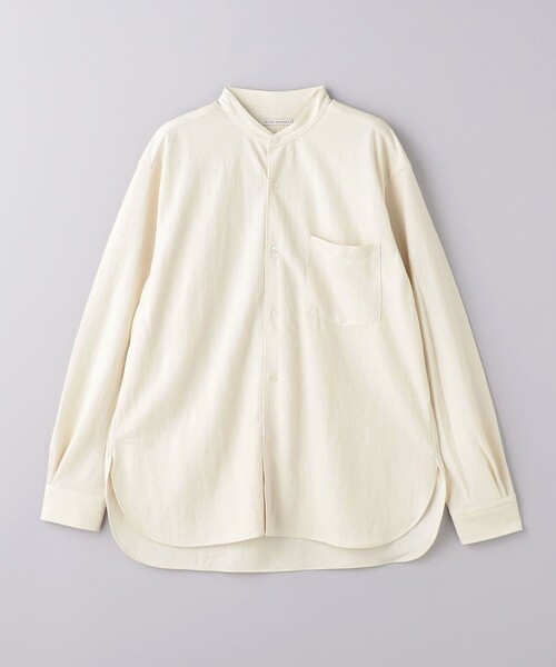 UNITED ARROWS（ユナイテッドアローズ）の「スムース ジャージ バンドカラーシャツ（シャツ/ブラウス・メンズ・オフホワイト/ブラック/ベージュ・M/L/S/XL）」の20枚目の写真