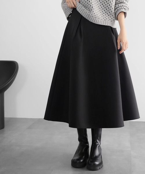 ELFRANK エルフランク フレアスカート ブラック フリーサイズ 未使用品 ELFRANK(エルフランク)の「【VERY 1月号掲載】ボンディング