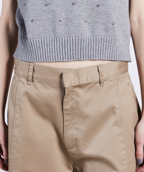 DOUBLE STANDARD CLOTHING(ダブルスタンダードクロージング)の「ウエストポイントカーブパンツ(その他パンツ・レディース・ベージュ/カーキ・38/36)」の7枚目の写真