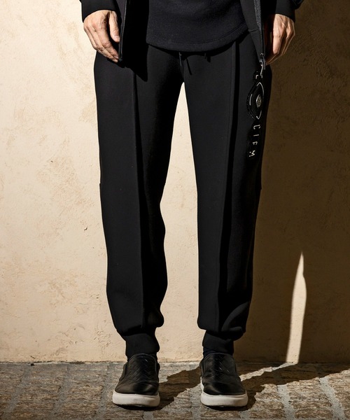 C DIEM（カルペディエム）の「C DIEM(カルペディエム)エンボスロゴ ジョガーパンツ スウェットパンツ（スウェットパンツ・メンズ・グレー/ブラック・S/M/L/XL）」の3枚目の写真