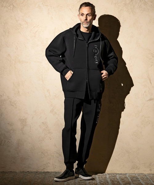 C DIEM（カルペディエム）の「C DIEM(カルペディエム)エンボスロゴ ジョガーパンツ スウェットパンツ（スウェットパンツ・メンズ・グレー/ブラック・S/M/L/XL）」の7枚目の写真