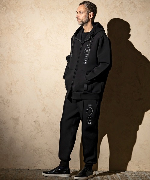 C DIEM（カルペディエム）の「C DIEM(カルペディエム)エンボスロゴ ジョガーパンツ スウェットパンツ（スウェットパンツ・メンズ・グレー/ブラック・S/M/L/XL）」の8枚目の写真