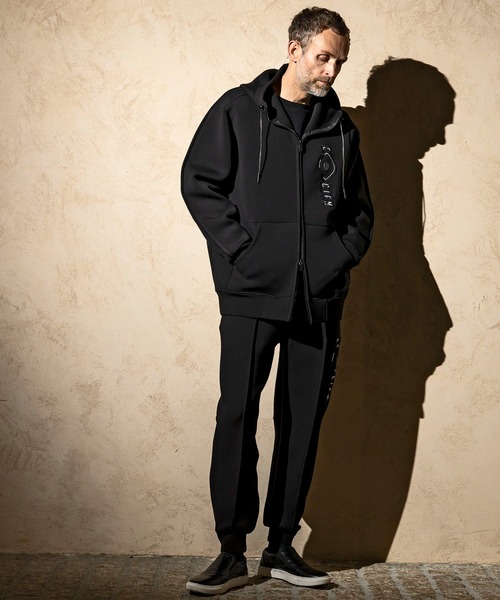 C DIEM（カルペディエム）の「C DIEM(カルペディエム)エンボスロゴ ジョガーパンツ スウェットパンツ（スウェットパンツ・メンズ・グレー/ブラック・S/M/L/XL）」の9枚目の写真