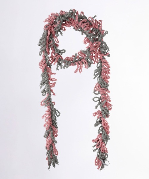 SCULPTOR（スカルプター）の「Sequin Mop Scarf/シークインモップスカーフ（マフラー・レディース・グリーン系その他/ピンク/ナチュラル・FREE）」の11枚目の写真