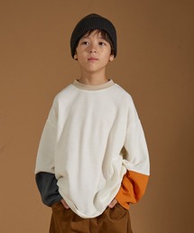PAIRMANON STREET | 【PAIRMANON STREET】袖口 配色 ワッフル ロンT(Tシャツ/カットソー)