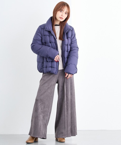 NICOLE white（ニコルホワイト）の「アシンメトリープリーツパンツ（その他パンツ・レディース・ネイビー/グレー/ブラック・FREE）」の7枚目の写真