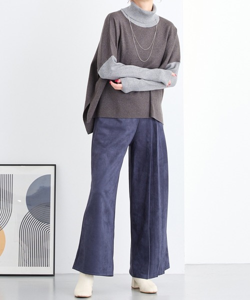 NICOLE white（ニコルホワイト）の「アシンメトリープリーツパンツ（その他パンツ・レディース・ネイビー/グレー/ブラック・FREE）」の11枚目の写真