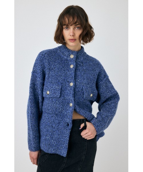 moussy MIX YARN OVER ニット カーディガン moussy｜MIX YARN OVER ニット カーディガン | Rakuten Fashion