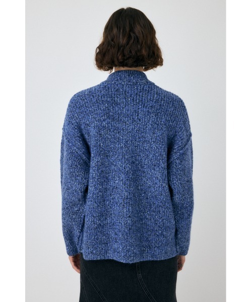MOUSSY(マウジー)の「MIX YARN OVER KNIT カーディガン(カーディガン/ボレロ・レディース・ブルー/チャコールグレー/ライトベージュ・FREE)」の11枚目の写真