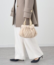 フェイクファーミニハンドバッグ