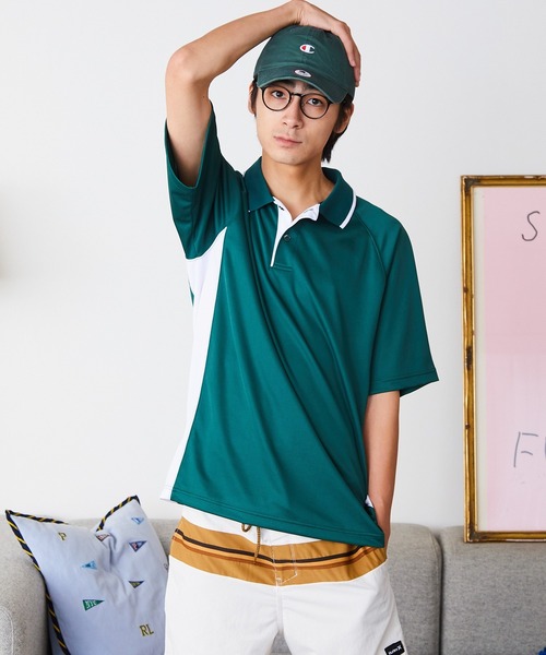 ROOPTOKYO（ループトウキョウ）の「Charles River Apparel/チャールズリバーアパレル MENS COLOR BLOCKED WICKING POLO ポロシャツ（ポロシャツ・メンズ・グレー/ネイビー/グリーン・XL/L/M）」の21枚目の写真