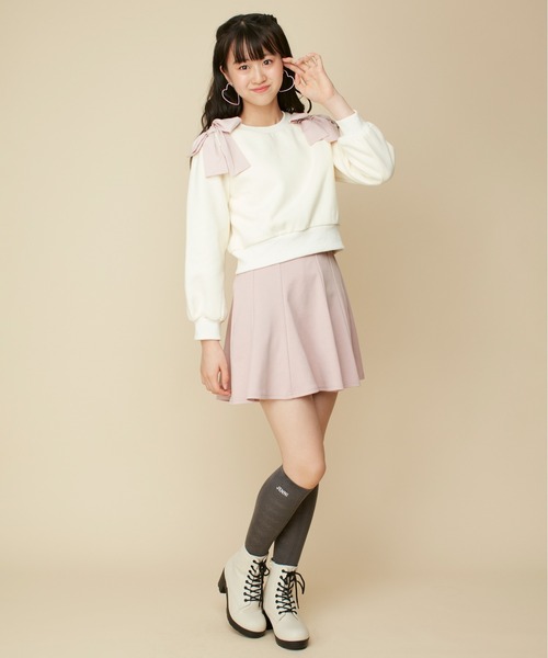 JENNI love(ジェニィラブ)の「【ウエスト調整可】フレアスカパン(その他パンツ・キッズ・ブラック/サックスブルー/ピンク・130cm/140cm/150cm/160cm)」の11枚目の写真