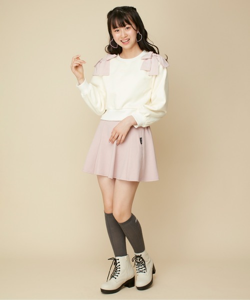 JENNI love(ジェニィラブ)の「【ウエスト調整可】フレアスカパン(その他パンツ・キッズ・ブラック/サックスブルー/ピンク・130cm/140cm/150cm/160cm)」の13枚目の写真