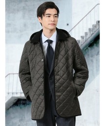 m.f.editorial（エムエフエディトリアル）の「【キルティング】m.f.エディトリアル メンズ フード着脱 中綿キルティングジャケット（カバーオール）」