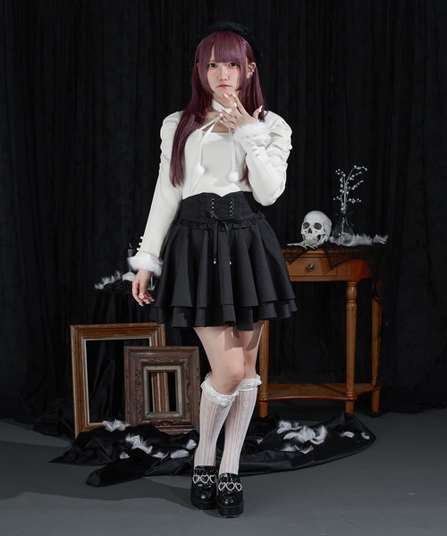 Pal elfy（パルエルフィー）の「ファー付きリボン袖コンシャス