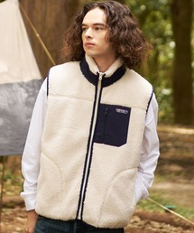 UNIIT（ユニット）の「【RAGGED MOUNTAIN/ラギットマウンテン】CONCORD 防風ボアスタンドカラーベスト フリースジャケット モコモコ（ベスト）」