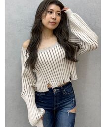 GYDA | バイカラー2WAYニットトップス(ニット/セーター)