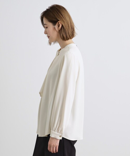 grove（グローブ）の「マルチWAYボウタイブラウス（シャツ/ブラウス・レディース・サンドベージュ/ナチュラル/ホワイト系5・03/02/01/04/05）」の7枚目の写真