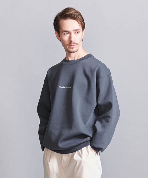 BEAUTY&YOUTH UNITED ARROWS（ビューティーアンドユースユナイテッドアローズ）の「フリーダム スタンダード エンボス クルーネックスウェット（スウェット・メンズ・ブラック/ライトグレー/ダークグレー/モカ・S/L/M/XL）」の3枚目の写真