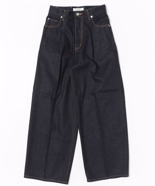 beautiful people セルビッジデニム バギーパンツ 40 tropical wool mohair side tuck wide pants – beautiful people