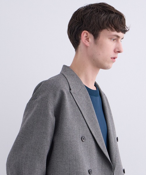 UNITED TOKYO（ユナイテッドトウキョウ）の「【セットアップ着用可能】パタゴニアツィード ダブルジャケット（テーラードジャケット・メンズ・ダークグレー/ブラウン・1/2）」の6枚目の写真