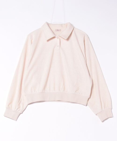 flower（フラワー）の「パウダリーポロトップ（Tシャツ/カットソー・レディース・アイボリー/グレー・FREE）」の10枚目の写真