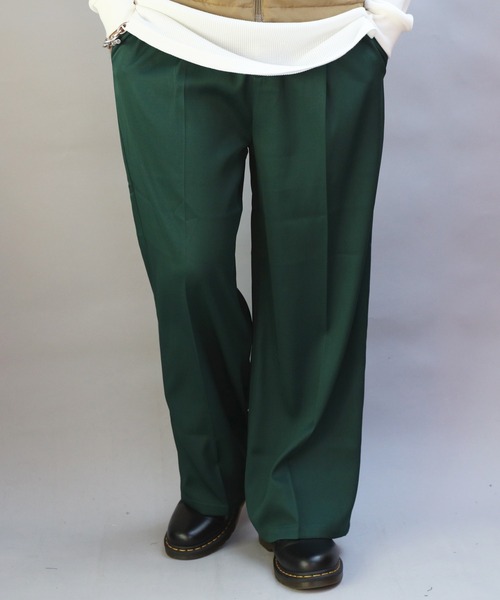 ８(eight)（エイト）の「カラーワイドパンツ（スラックス・メンズ・レッド/グリーン/ワインレッド/チャコールグレー/ライトブラウン/ブラック・MEDIUM/LARGE）」の15枚目の写真