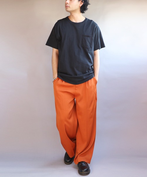 ８(eight)（エイト）の「カラーワイドパンツ（スラックス・メンズ・レッド/グリーン/ワインレッド/チャコールグレー/ライトブラウン/ブラック・MEDIUM/LARGE）」の8枚目の写真