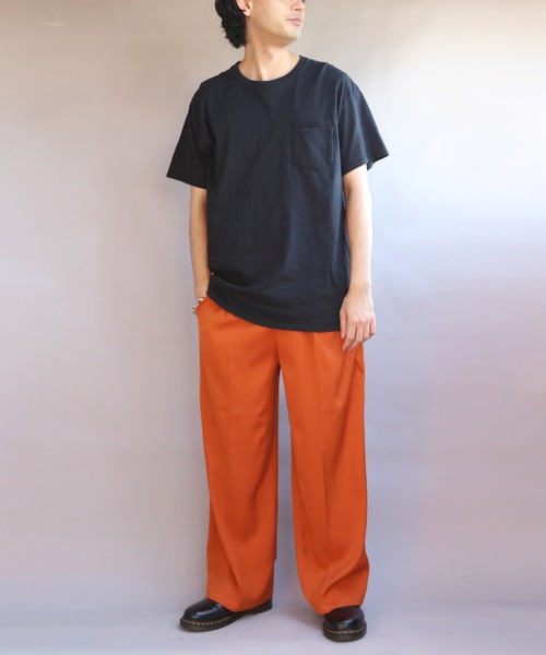 ８(eight)（エイト）の「カラーワイドパンツ（スラックス・メンズ・レッド/グリーン/ワインレッド/チャコールグレー/ライトブラウン/ブラック・MEDIUM/LARGE）」の10枚目の写真