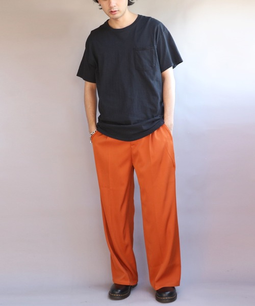 ８(eight)（エイト）の「カラーワイドパンツ（スラックス・メンズ・レッド/グリーン/ワインレッド/チャコールグレー/ライトブラウン/ブラック・MEDIUM/LARGE）」の11枚目の写真